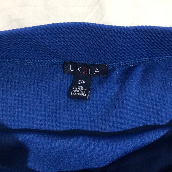 Electric blue high waisted bodycon skirt - Picture 2 of 3